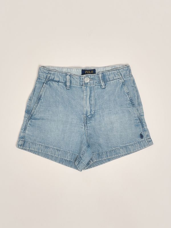 1. Shorts de algodón para niña Denim Claro Polo Ralph Lauren 313964507