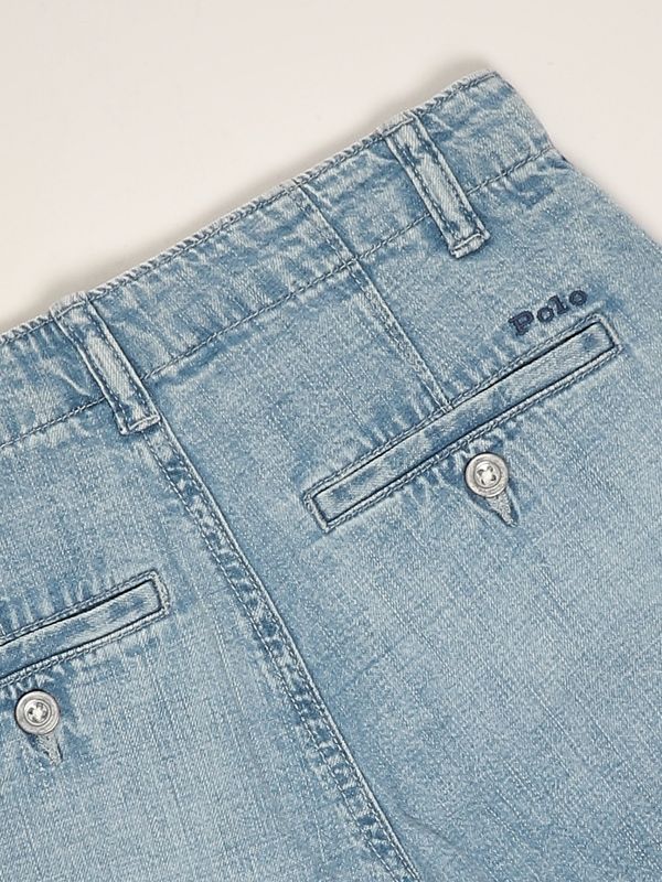 3. Shorts de algodón para niña Denim Claro Polo Ralph Lauren 313964507