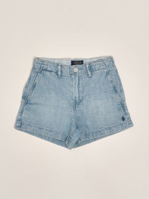 ショートパンツ STELLA MCCARTNEY Woman Short Denim 6D01073SPH06 4405 STELLA MCCARTNEY Embroidered Distressed Denim Shorts in Blue