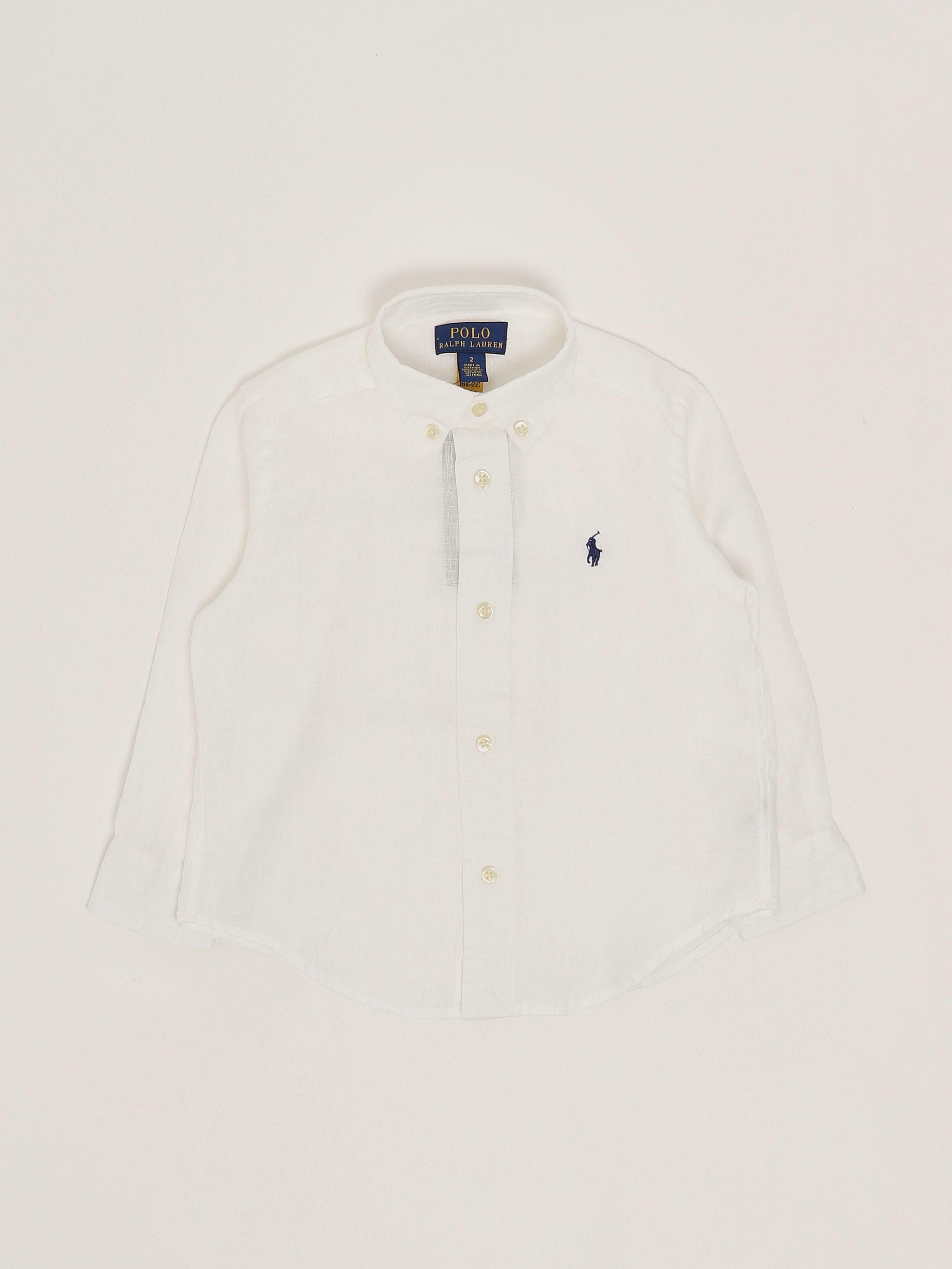 Linen baby shirt 322967600 White | Caposerio.com