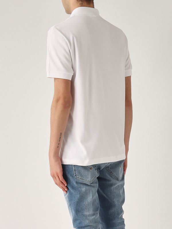 3. Pima cotton polo shirt for men White Lacoste dh2050