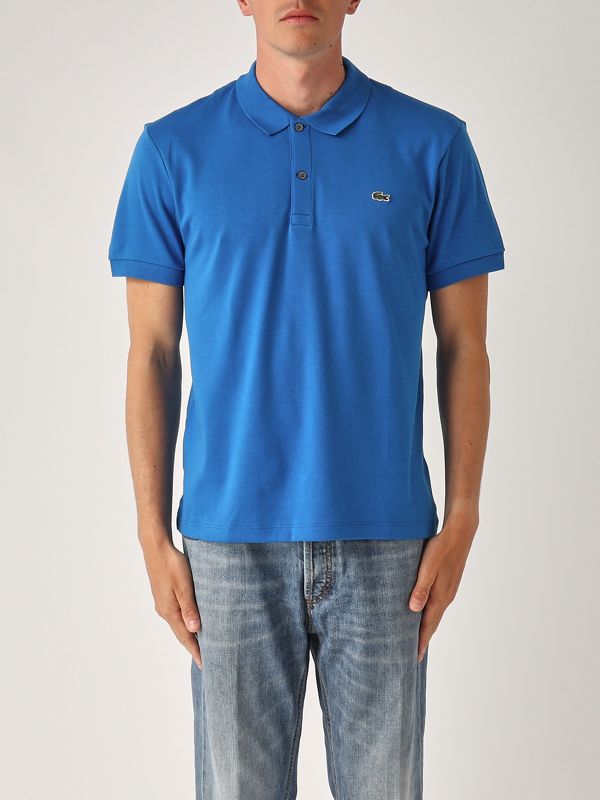 1. Pima cotton polo shirt for men Royal Blue Lacoste dh2050