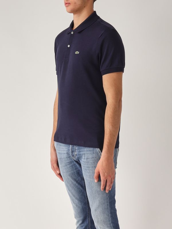 2. Pima cotton polo shirt for men Navy Lacoste dh2050