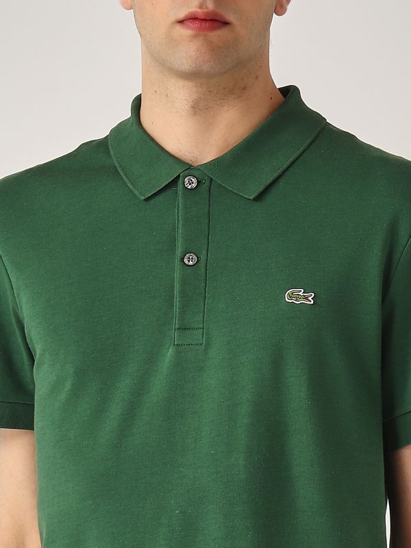 4. Pima cotton polo shirt for men Green Forest Lacoste dh2050