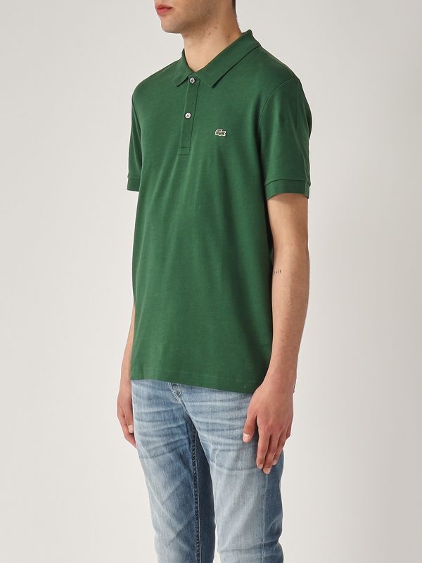 2. Pima cotton polo shirt for men Green Forest Lacoste dh2050