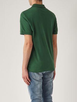 3. Pima cotton polo shirt for men Green Forest