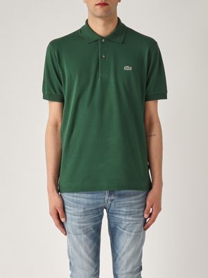 Polo L12.12 en piqué de coton léger extensible pour homme Vert forêt Lacoste