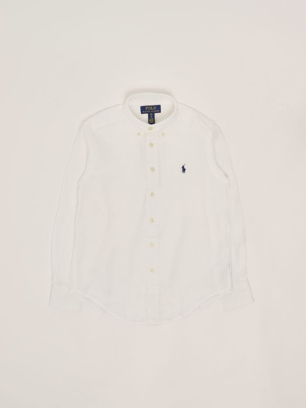1. Linen baby shirt White Polo Ralph Lauren 323967600
