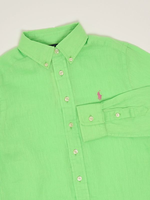 3. Linen baby shirt Green Polo Ralph Lauren 323967600