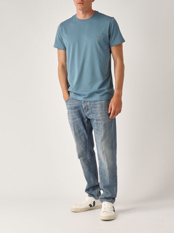 5. Pima Cotton T-shirt for men Sugarloaf Paper Lacoste th6709