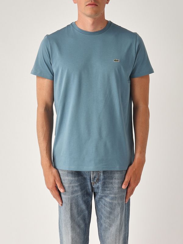 1. Pima Cotton T-shirt for men Sugarloaf Paper Lacoste th6709