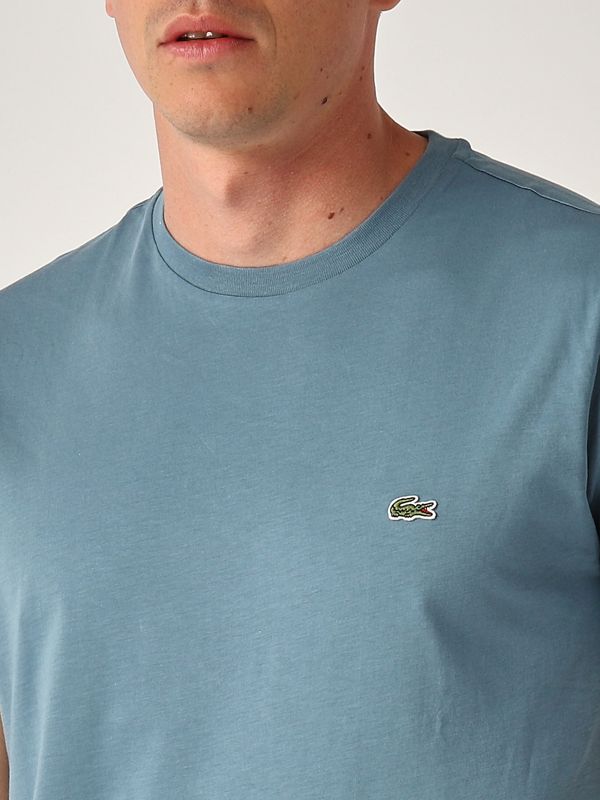 4. Pima Cotton T-shirt for men Sugarloaf Paper Lacoste th6709
