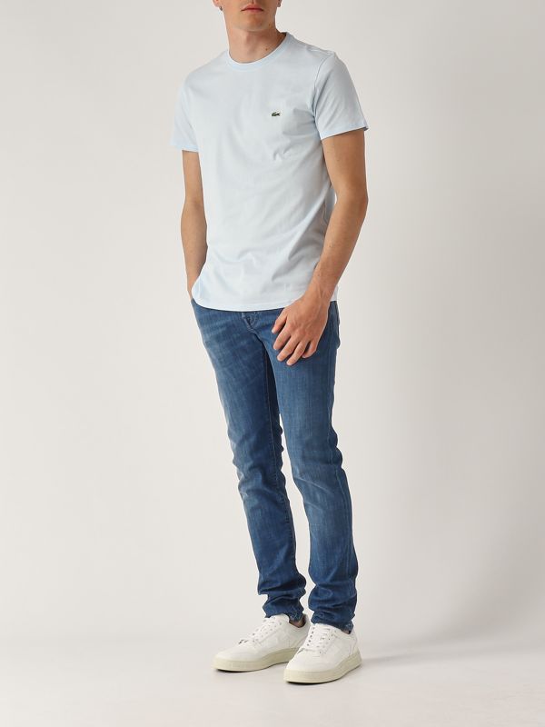 5. Pima Cotton T-shirt for men Sky Lacoste th6709