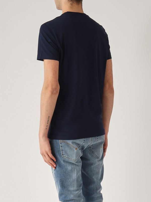 3. Pima Cotton T-shirt for men Navy Lacoste th6709