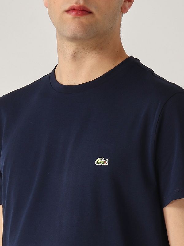 4. Pima Cotton T-shirt for men Navy Lacoste th6709