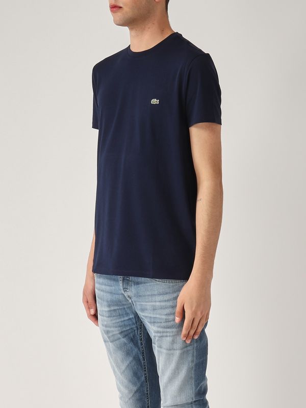 2. Pima Cotton T-shirt for men Navy Lacoste th6709