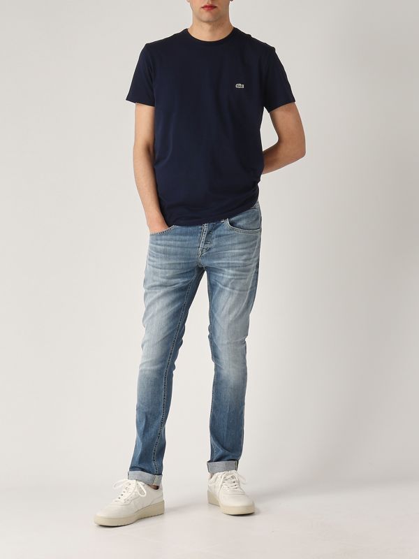 5. Pima Cotton T-shirt for men Navy Lacoste th6709