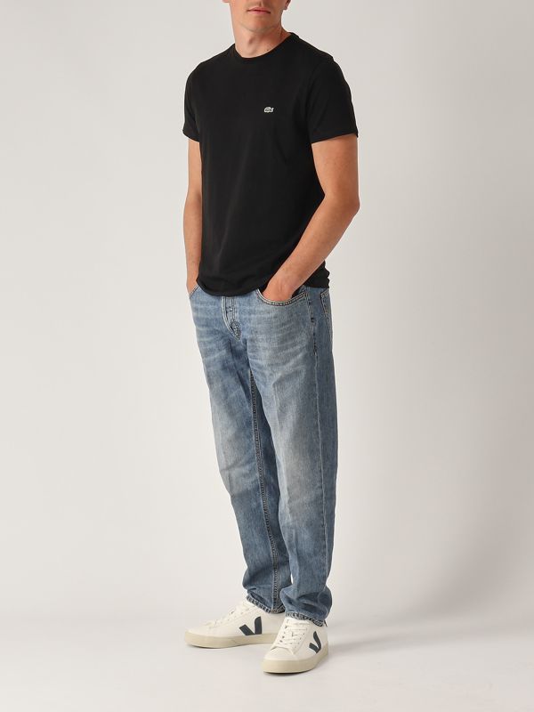 5. Pima Cotton T-shirt for men Black Lacoste th6709