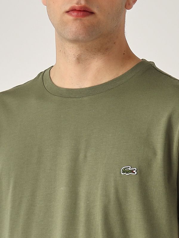 4. Pima Cotton T-shirt for men Olive green Lacoste th6709