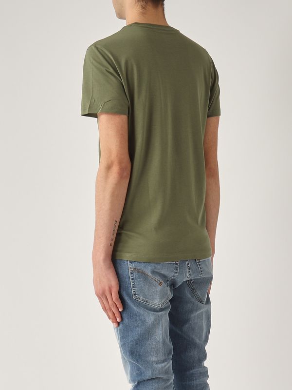 3. Pima Cotton T-shirt for men Olive green Lacoste th6709