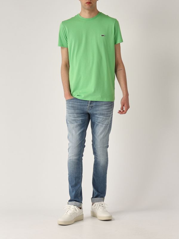 5. Pima Cotton T-shirt for men Light green Lacoste th6709