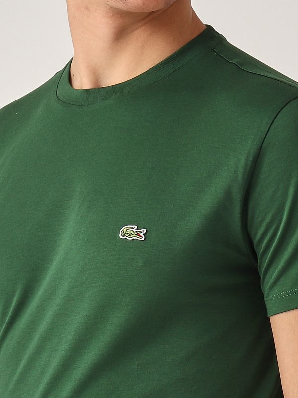 4. Pima Cotton T-shirt for men Green Lacoste th6709