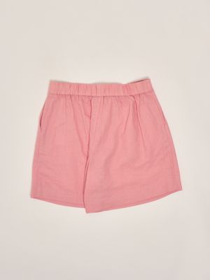 2. Shorts para niña de lino y algodón Rosa