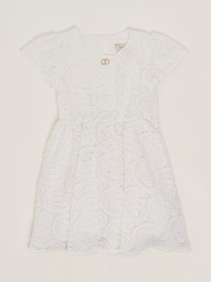 Lace dress for girls White Twinset