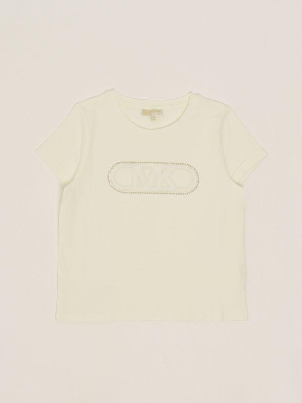 1. Stretch cotton T-shirt for girls Off-white Michael Kors r30318