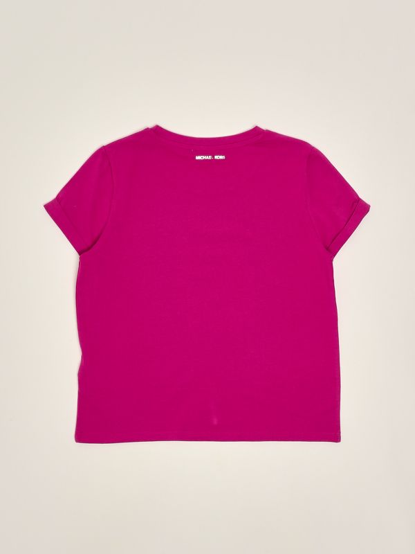 2. Stretch cotton T-shirt for girls Violet Michael Kors r30318