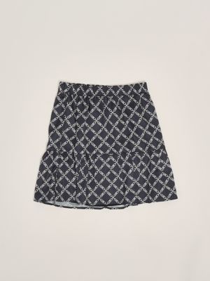 Moschino ロコ インタシャスニットトレス 04943208 J1002 Moschino girl's skirt in viscose blend hdj038lze06 Black