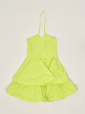 Stretch fabric dress for girls Yellow Twinset