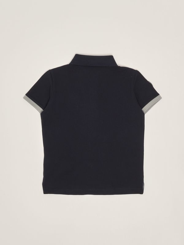 2. Polo bambino in cotone stretch Blu Blauer 25sblkt02464006818
