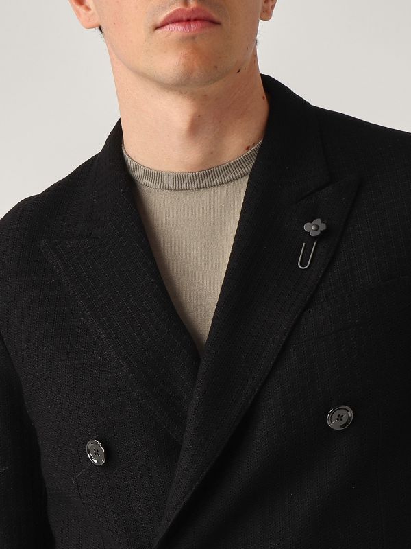 4. Baumwolljacke für Männer Schwarz Lardini eslkj6e96esj64040