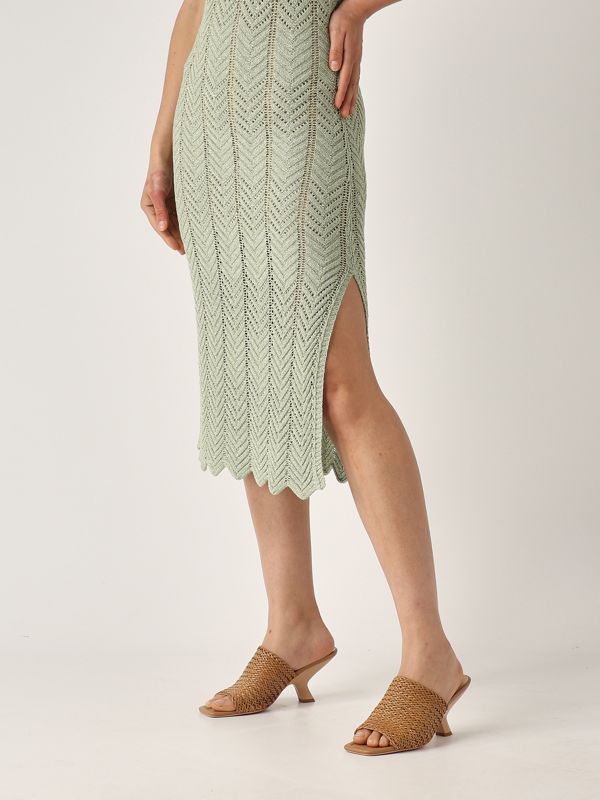 Twinset Viscose lurex blend dress for women - Aqua green | Caposerio.com Twinset Viscose lurex blend dress for women - Aqua green | Caposerio.com