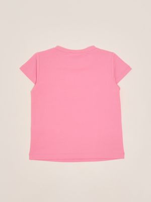 2. Mädchen-T-Shirt aus Stretch-Baumwolle Rosa Liu Jo ka5094j5003