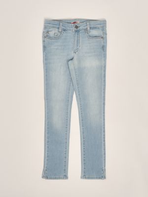 デニム・ジーパン STELLA MCCARTNEY COTTON DENIM JEANS WITH EMBROIDERED LOGO Stella McCartney cotton jeans with heart-shaped embroidery