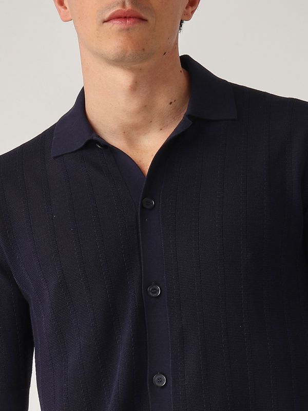 4. Jersey de hombre de algodón Azul marino Ballantyne b2h02514cme