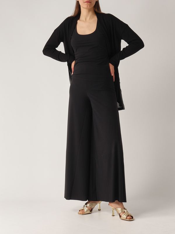 5. Cardigan donna in seta e cotone Nero Maliparmi jn368478074