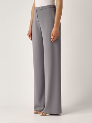 Emporio Armani Women's crepe pants - Grey Mineral | Caposerio.com