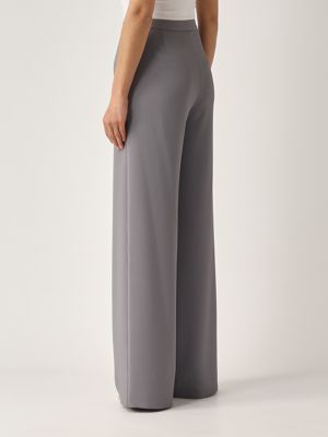 Emporio Armani Women's crepe pants - Grey Mineral | Caposerio.com