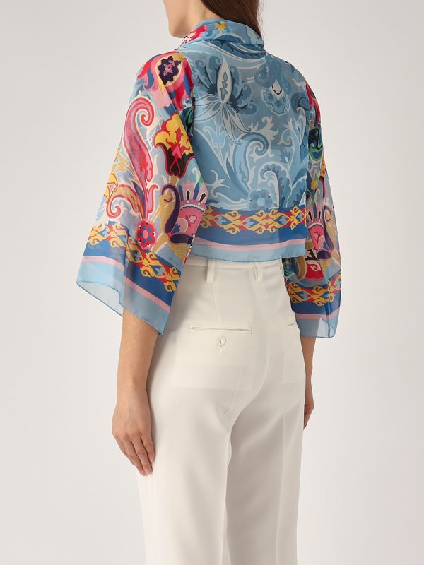 3. Silk shrug for women Multicolor Etro wrca0023ak795