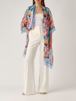 5. Silk shrug for women Multicolor