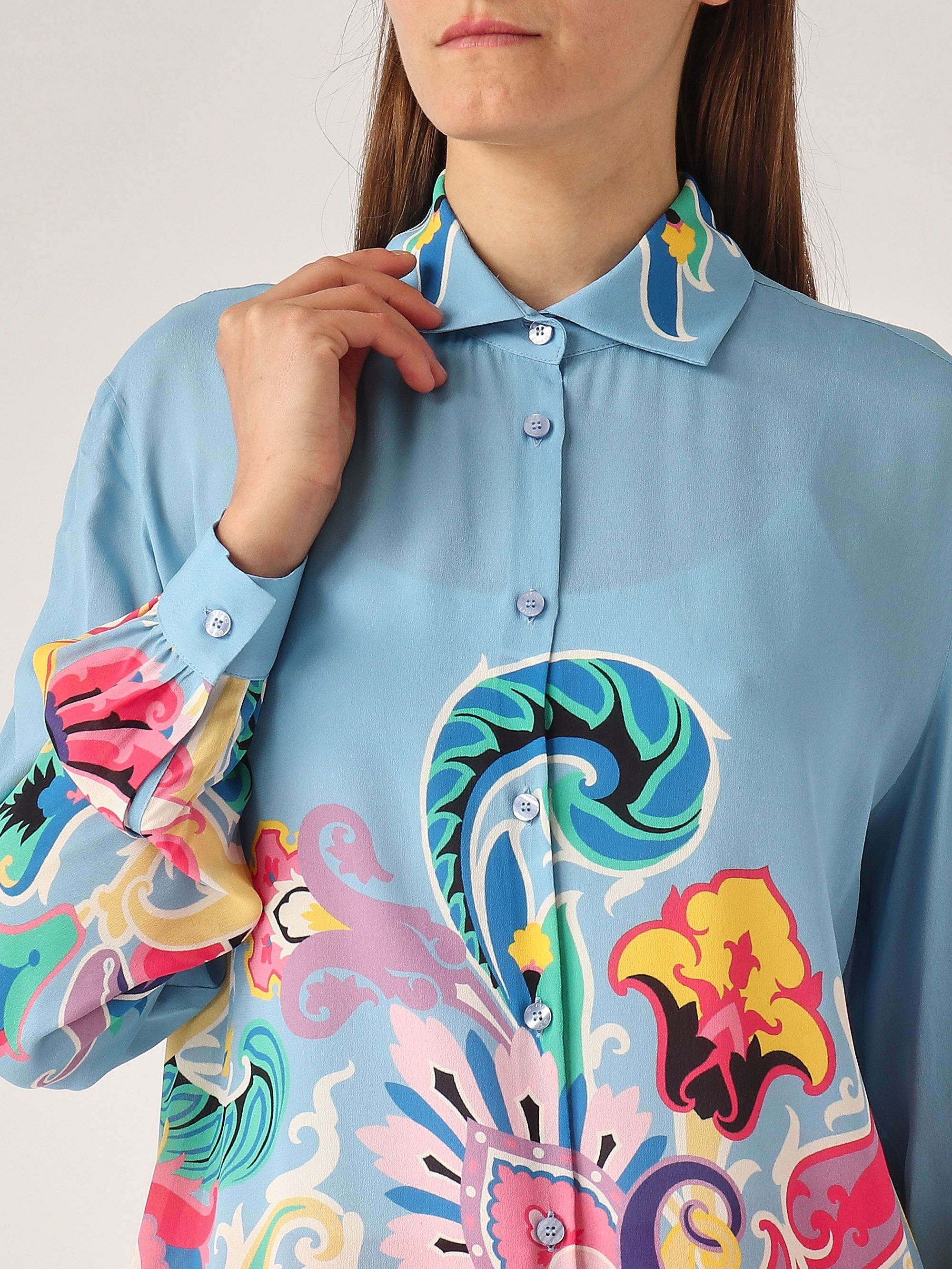 Viscose shirt for women wria0019ak732 Multicolor | Caposerio.com