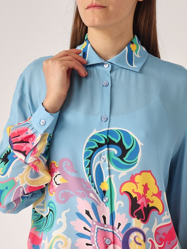 Tシャツ・カットソー ETRO Woman T-Shirt Multicolor WRJA006099IA438 X0887 donna-abbigliamento-camicie-
