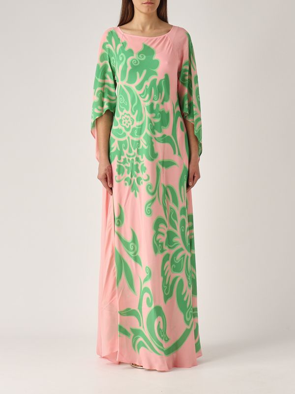 ワンピース ETRO Woman Dress Multicolor WRHA0145991AD11 X0887 Etro - Multicolor Paisley Print Silk V-Neck Dress