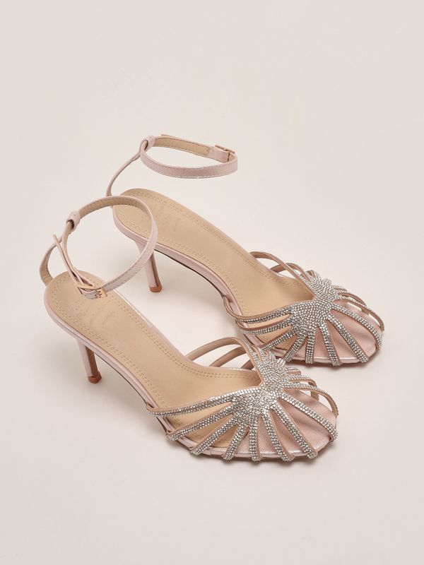 2. Los Angeles women's sandal with rhinestones Powder Twentyfourhaitch sh390