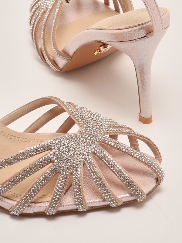 4. Los Angeles women's sandal with rhinestones Powder Twentyfourhaitch sh390