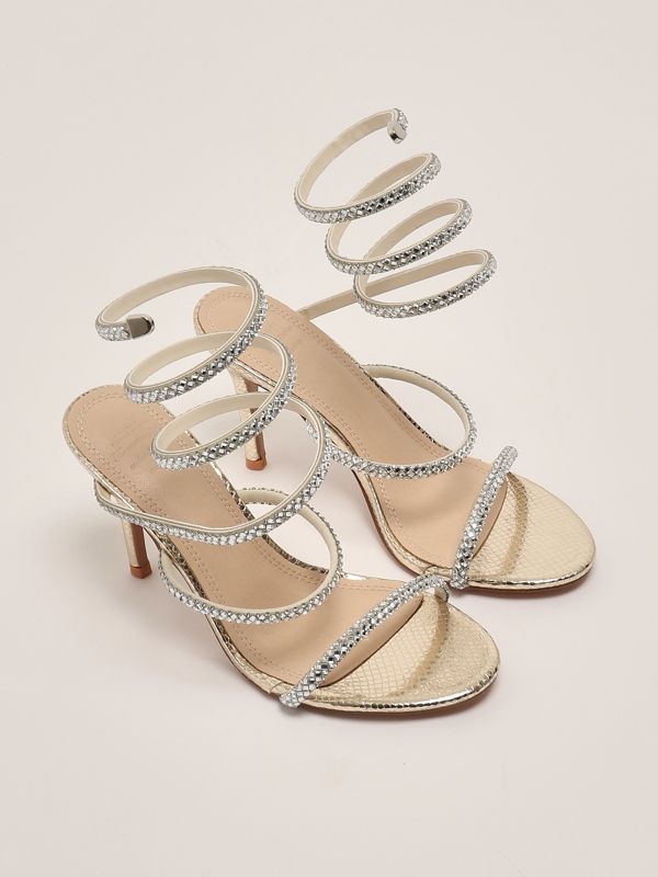 2. Zeja women's leather sandal Gold Twentyfourhaitch sh378