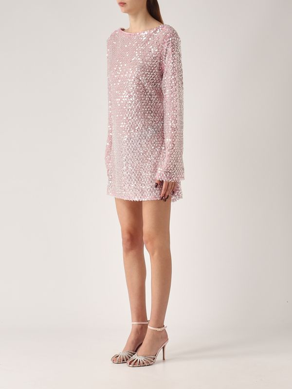 2. Georgia mesh dress for women Pink Twentyfourhaitch a216